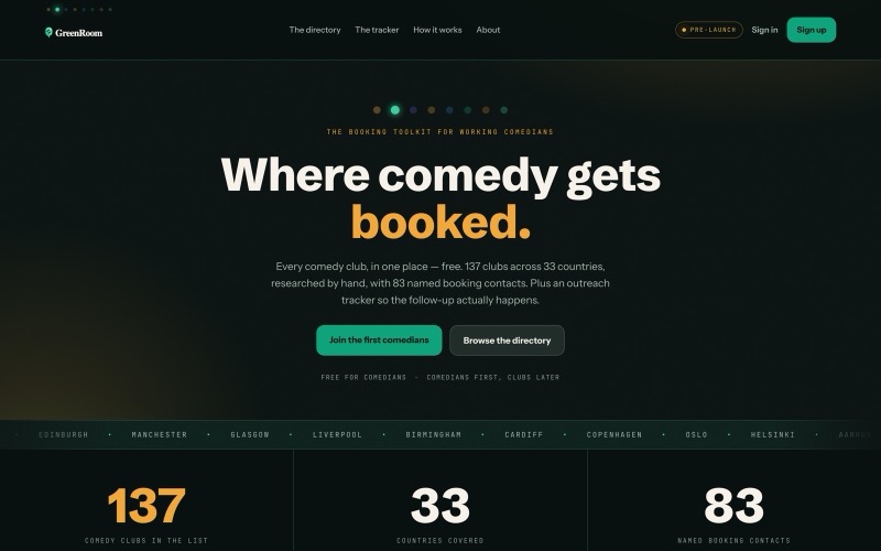 GreenRoom project preview