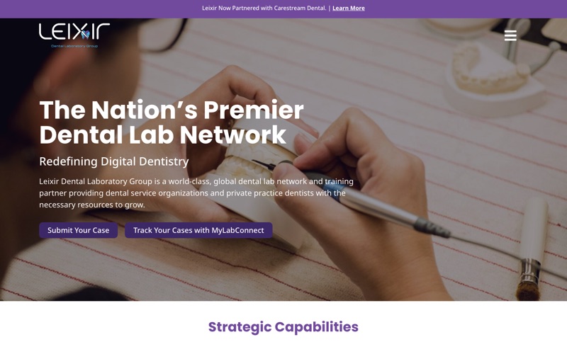 Partner microsites project preview