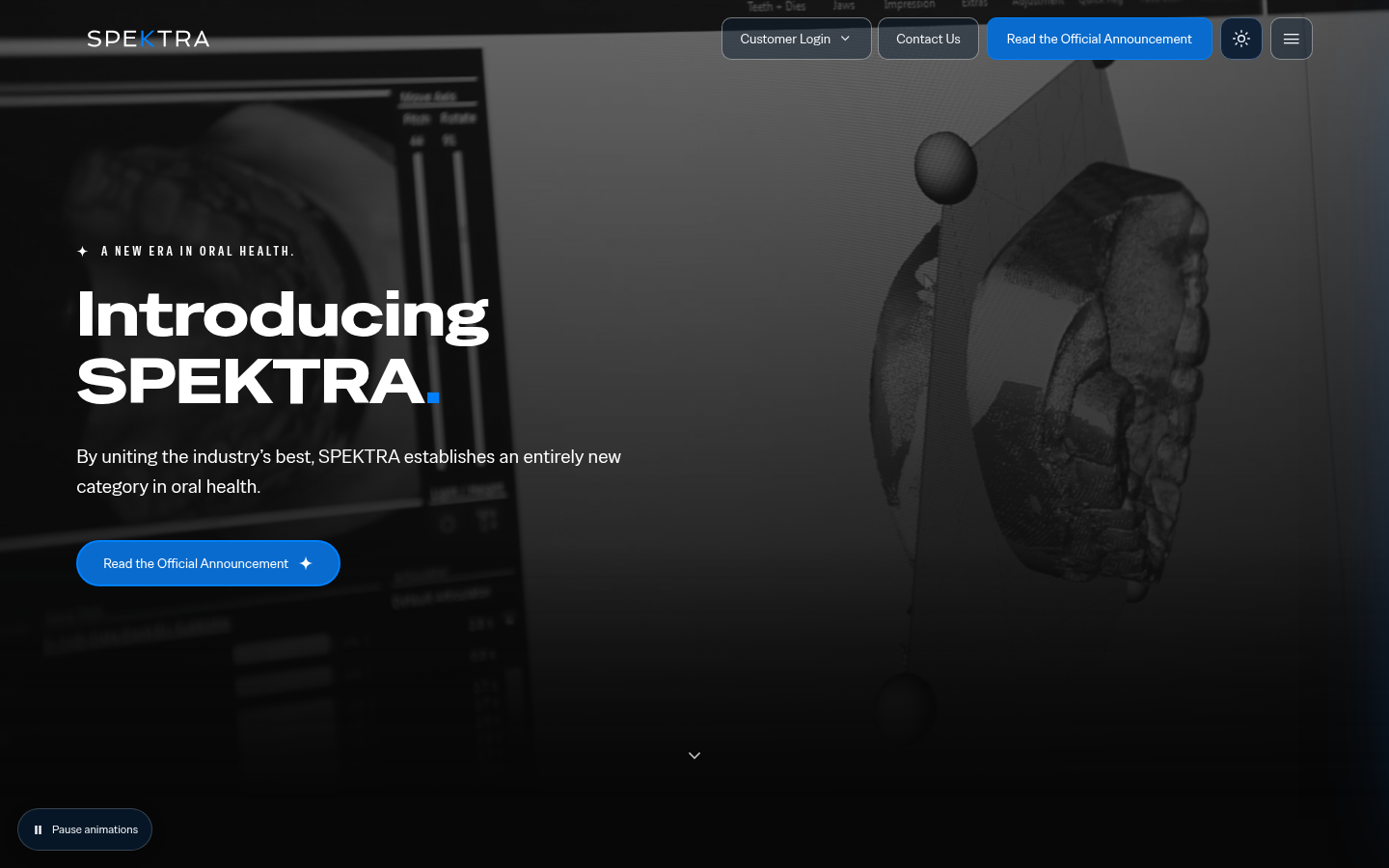 Spektra Health website preview