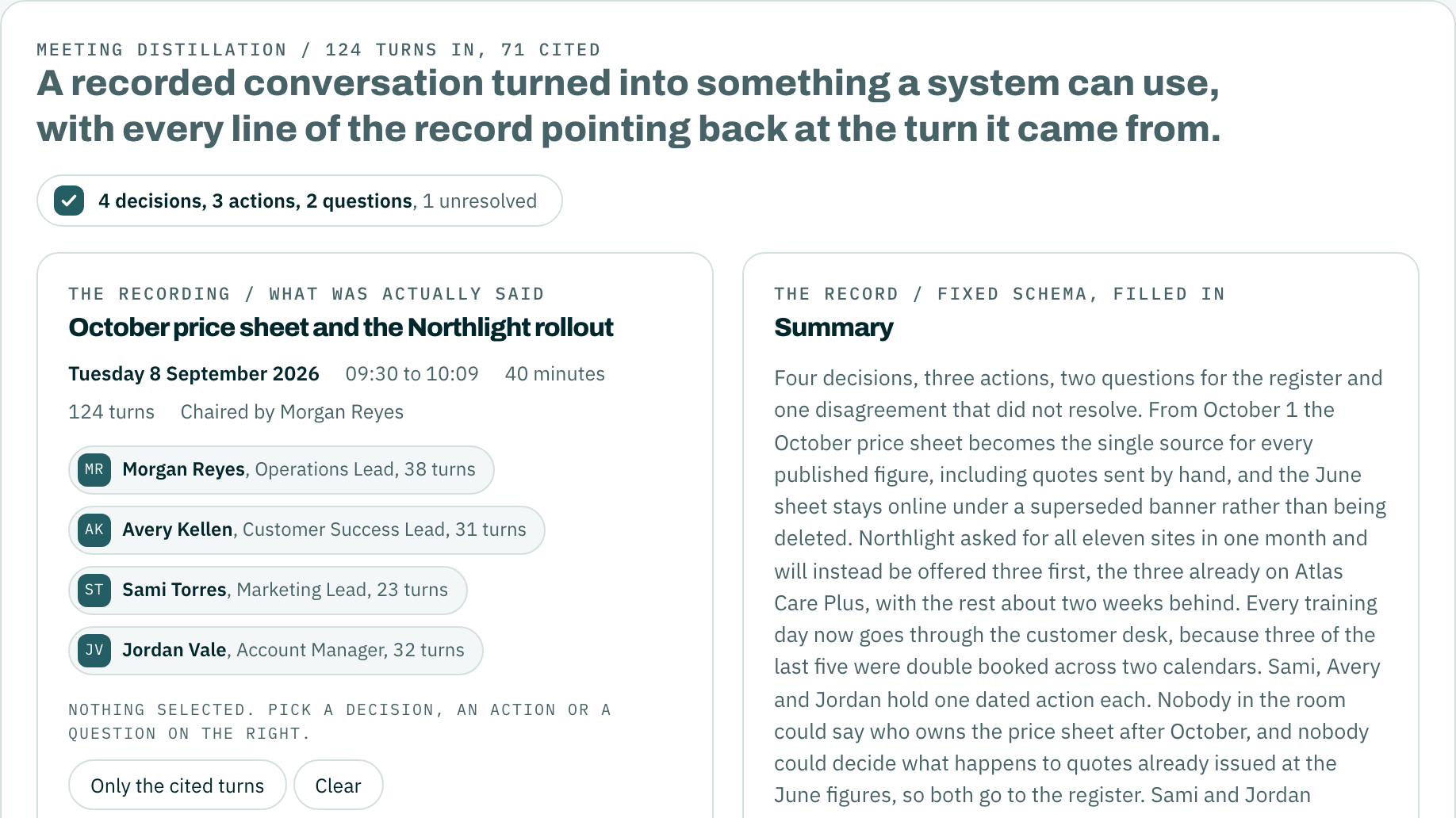 Find the sentence it came from, generated sample