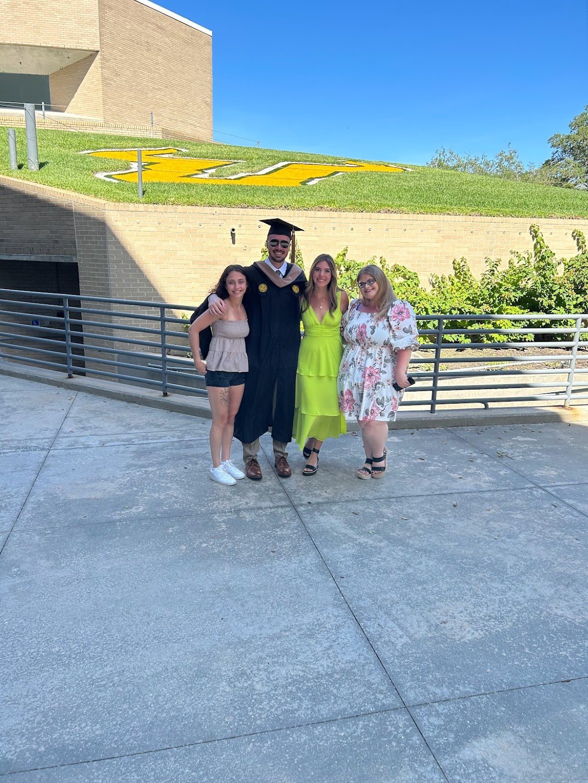 DJ at his master's graduation at the University of South Florida